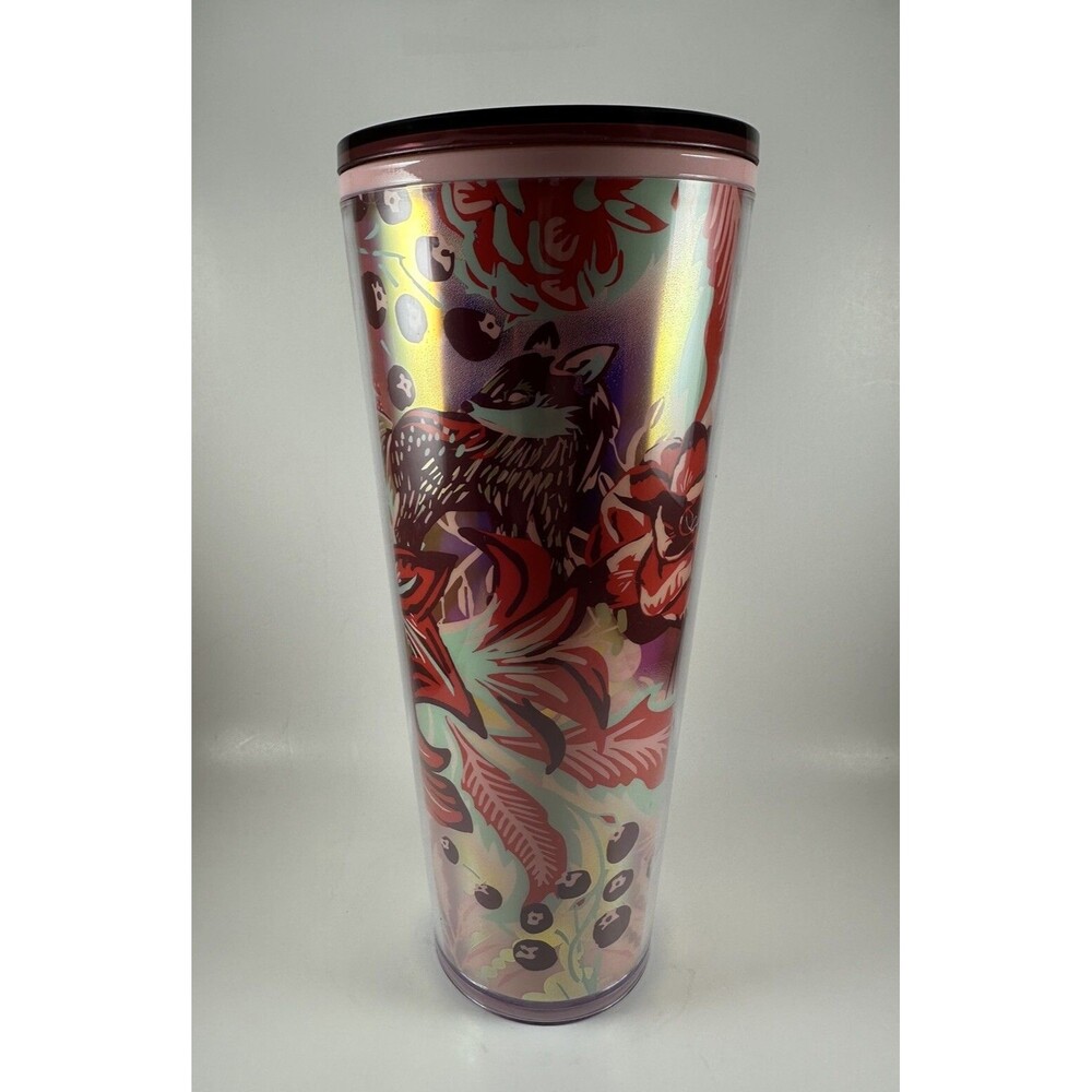 Starbucks 2022 Enchanted Forest Fox Mushroom Cold Cup Tumbler No Straw Or Topper